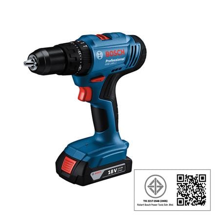สว่านกระแทกไร้สาย (พร้อมแบตเตอรี่) BOSCH GSB 183-LI 18 โวลต์_2