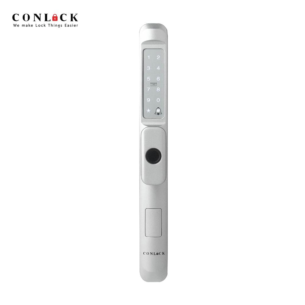 กลอนดิจิตอล CONLOCK CL-X50 TWIST สีเงิน