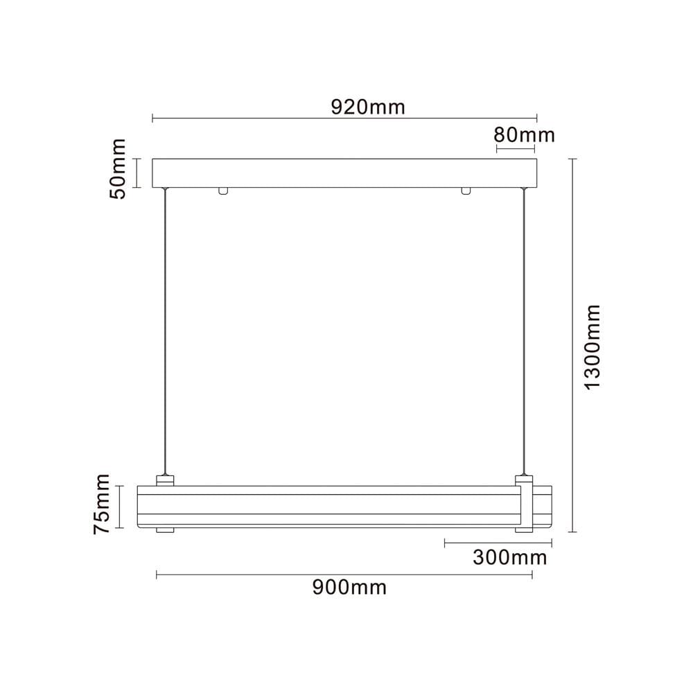 ไฟช่อ LED CARINI MD088-3890-900 56 วัตต์ DAYLIGHT/COOL WHITE/WARM WHITE สีขาว/เงิน 1 หัว