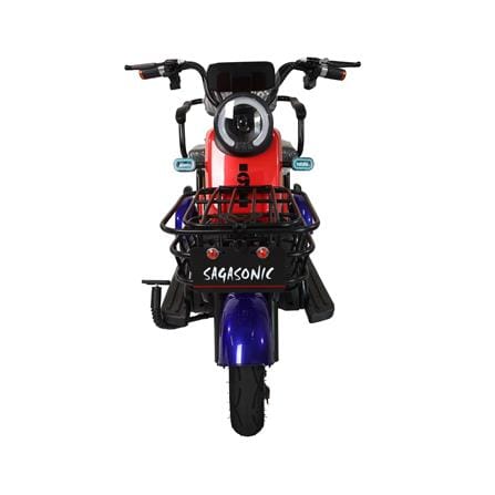 สกู๊ตเตอร์ไฟฟ้า 3 ล้อ SAGASONIC X6 สีน้ำเงินแดง_4