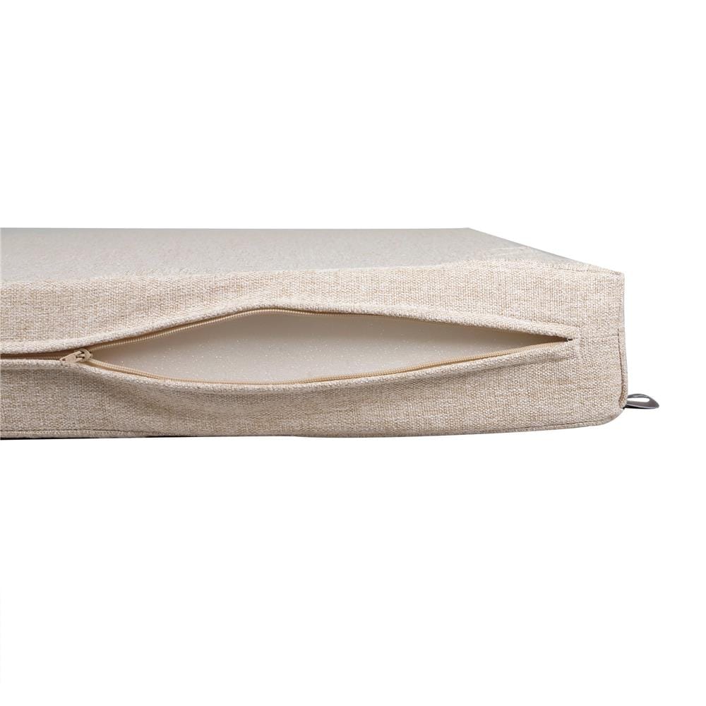 เบาะรองนั่งกันน้ำ HOME LIVING STYLE KLASS 22X22 นิ้ว สีครีม