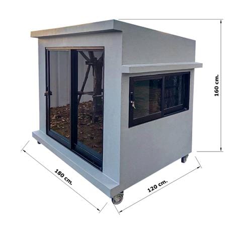 บ้านหมา บ้านแมว T.C. DOGHOUSE 3 MODERN 120X180X160 ซม._5