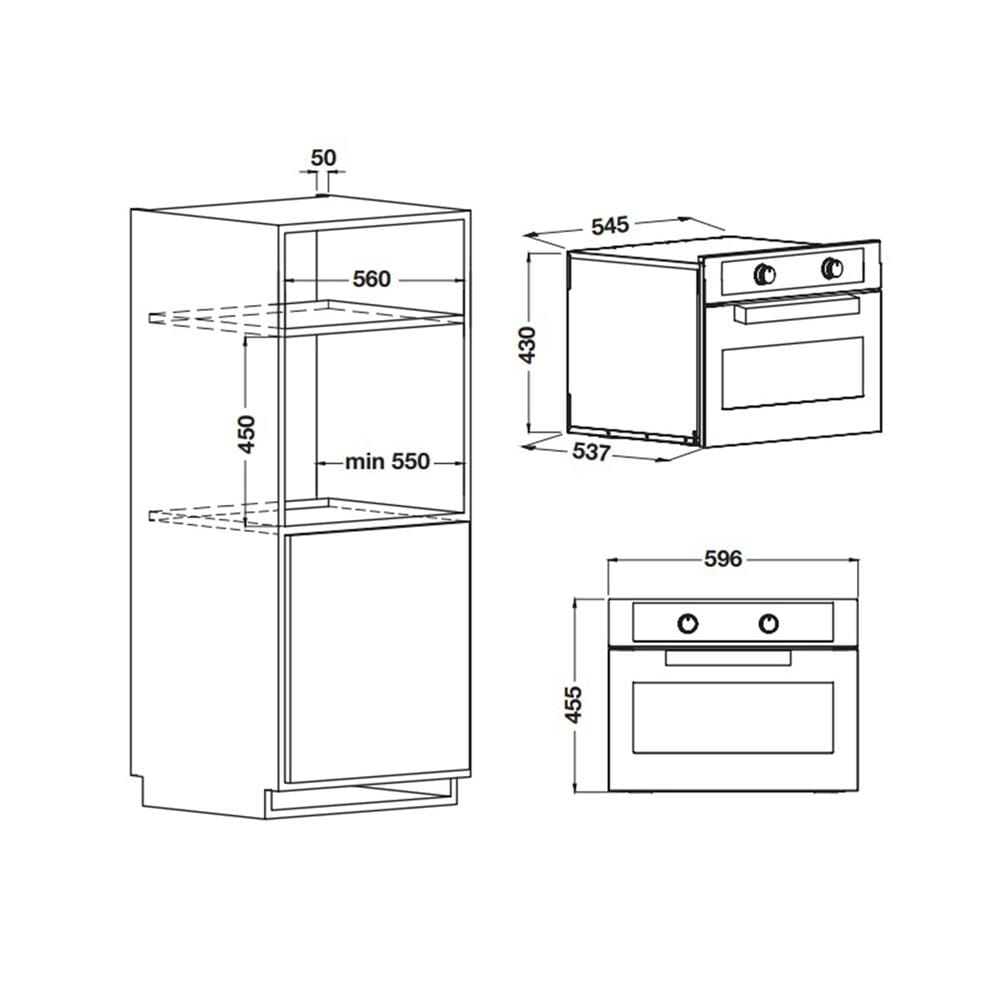 เตาอบฝังดิจิตอล HAFELE PANDORO 495.06.495 (COMBI MICROWAVE)