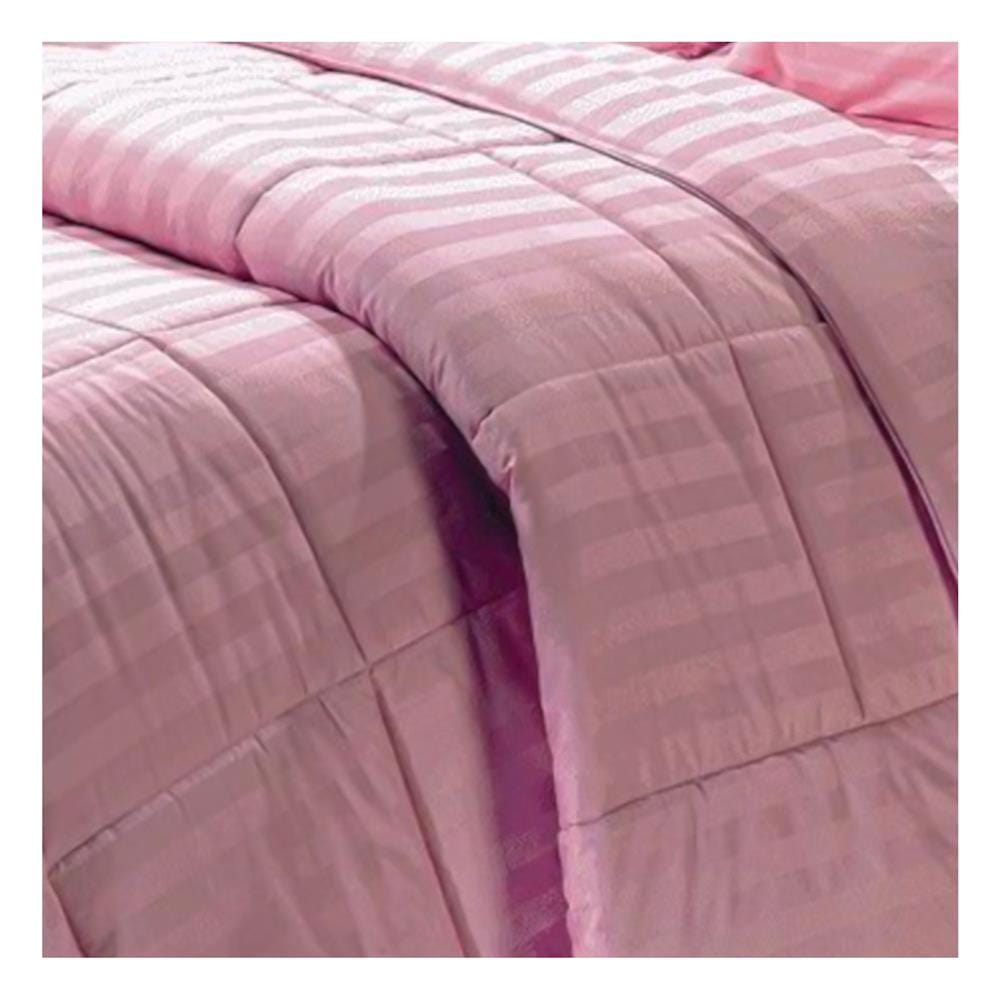 ชุดผ้าปูที่นอน 3.5 ฟุต 3 ชิ้น JESSICA COTTON STRIPE 20076-PINK