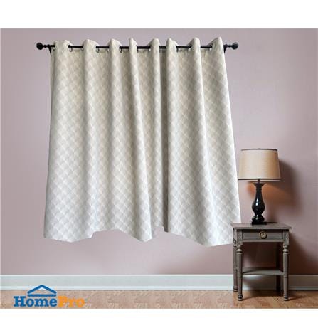 ผ้าม่าน EYELET BENETTA GANESH UV 270X160 ซม. สีเทา_6