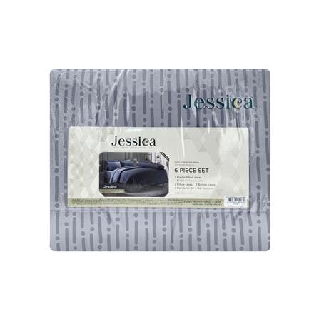 ชุดผ้าปูที่นอน 6 ฟุต 6 ชิ้น JESSICA COTTON SILK SHINE 20254-C1069_3