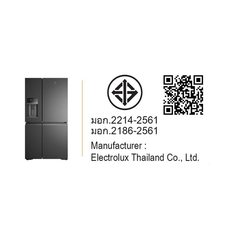 ตู้เย็น MULTI DOOR ELECTROLUX EQE6179B-B 21.5 คิว สีดำด้าน