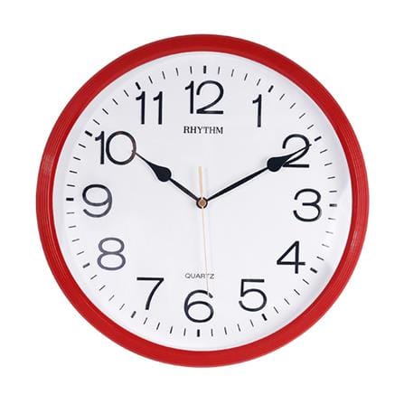 นาฬิกาแขวน RHYTHM CMG734NR01 12.5 นิ้ว สีแดง_0