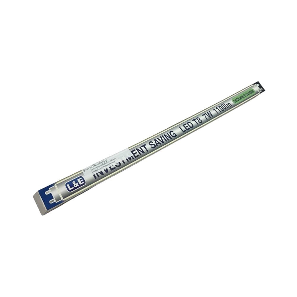 หลอด LED สั้น L&E T8 INVESTMENT SE 7 วัตต์ COOL WHITE G13