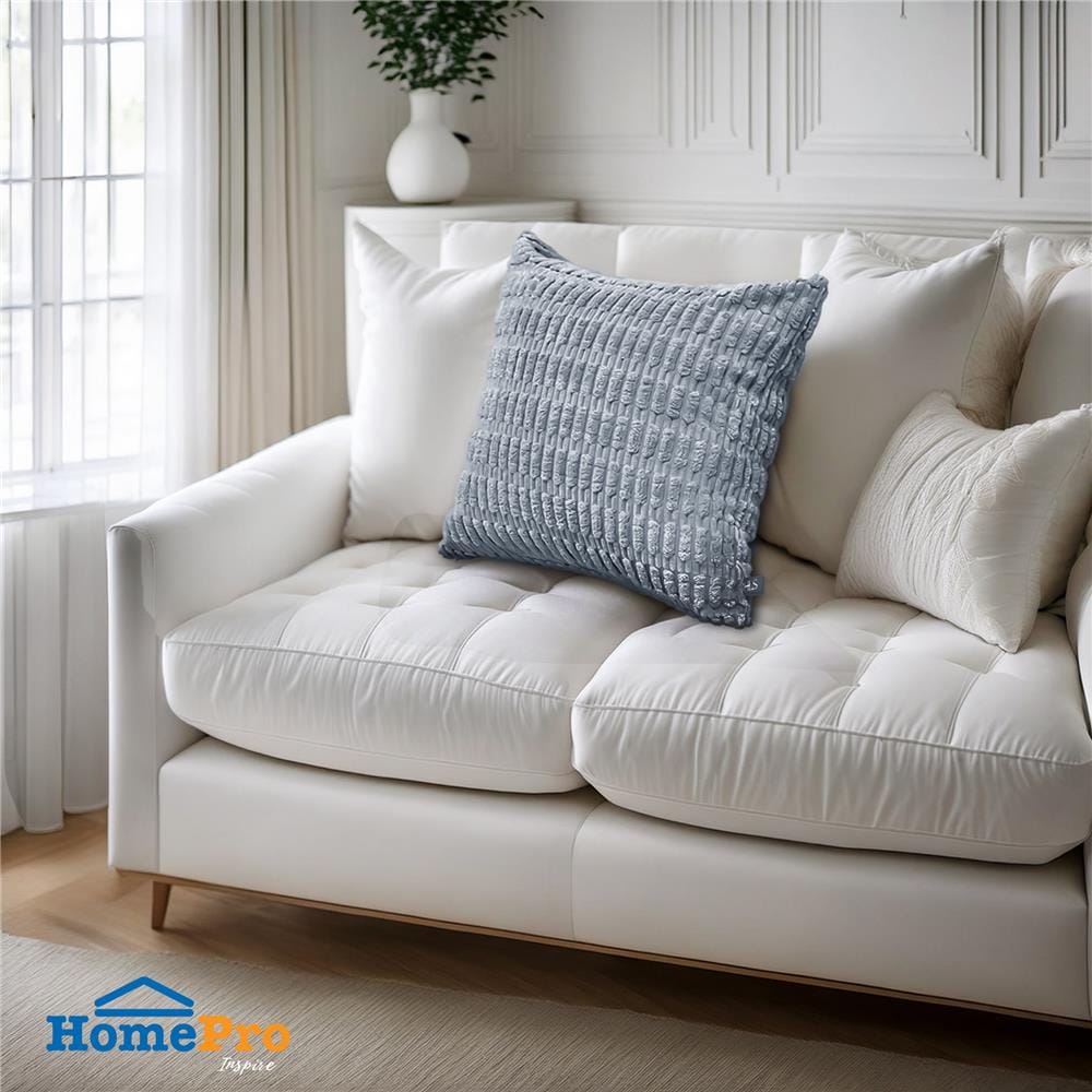 หมอนอิง HOME LIVING STYLE LOOM 18X18 นิ้ว สีเทา
