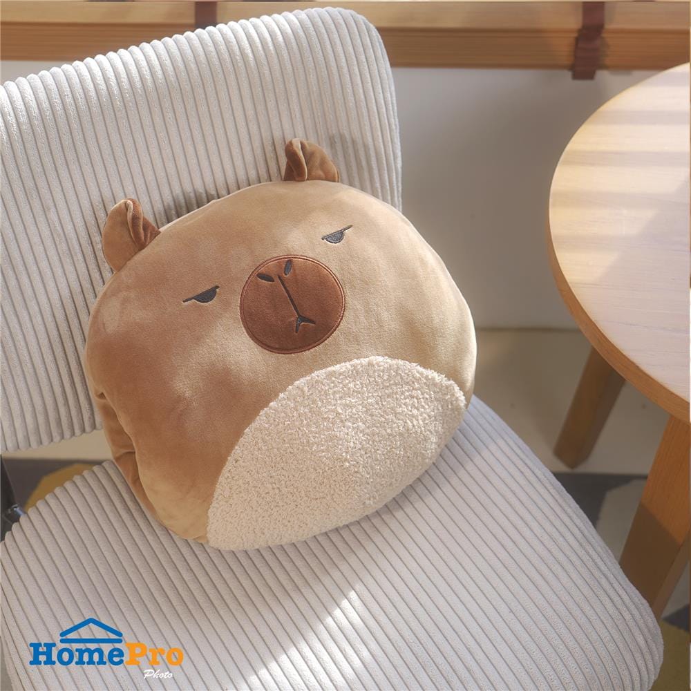 หมอนอิง HOME LIVING STYLE G-CAPYBARA 14X14 นิ้ว สีน้ำตาล