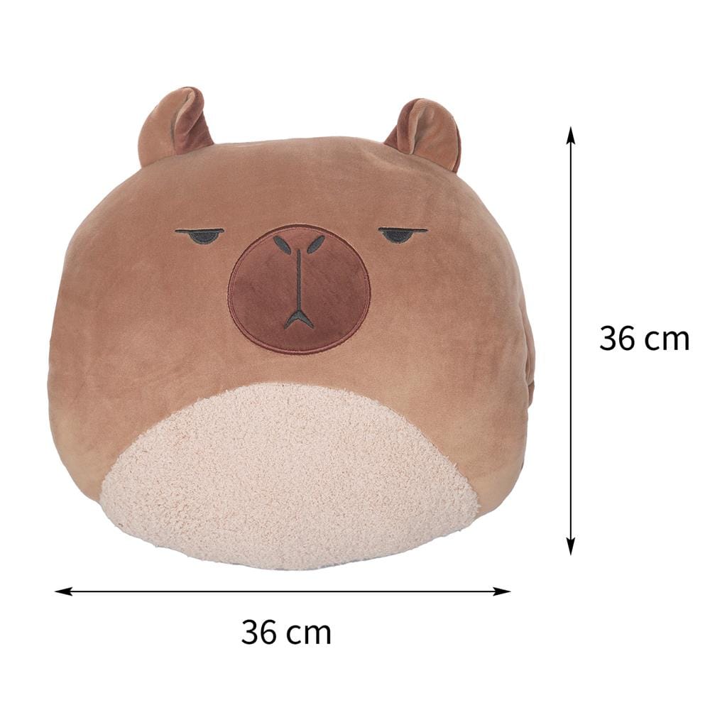 หมอนอิง HOME LIVING STYLE G-CAPYBARA 14X14 นิ้ว สีน้ำตาล