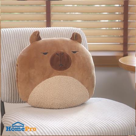 หมอนอิง HOME LIVING STYLE G-CAPYBARA 14X14 นิ้ว สีน้ำตาล_7