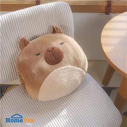 หมอนอิง HOME LIVING STYLE G-CAPYBARA 14X14 นิ้ว สีน้ำตาล_8