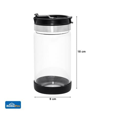 ขวดโหลแก้วฝาดึง KECH COBRA 0.8 ลิตร สีดำ_6