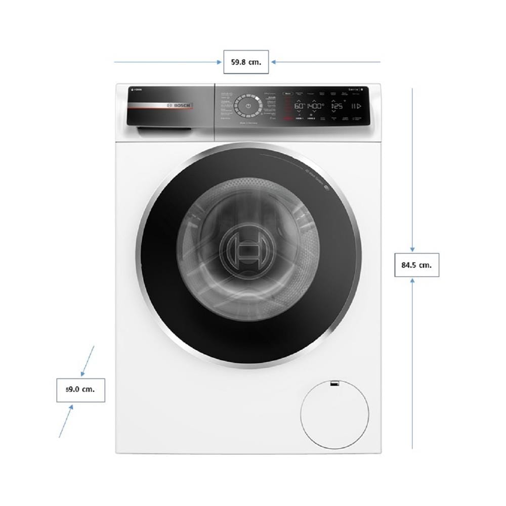 เครื่องซักผ้าฝาหน้า BOSCH WGB254A0TH 10 กก. 1400RPM สีขาว