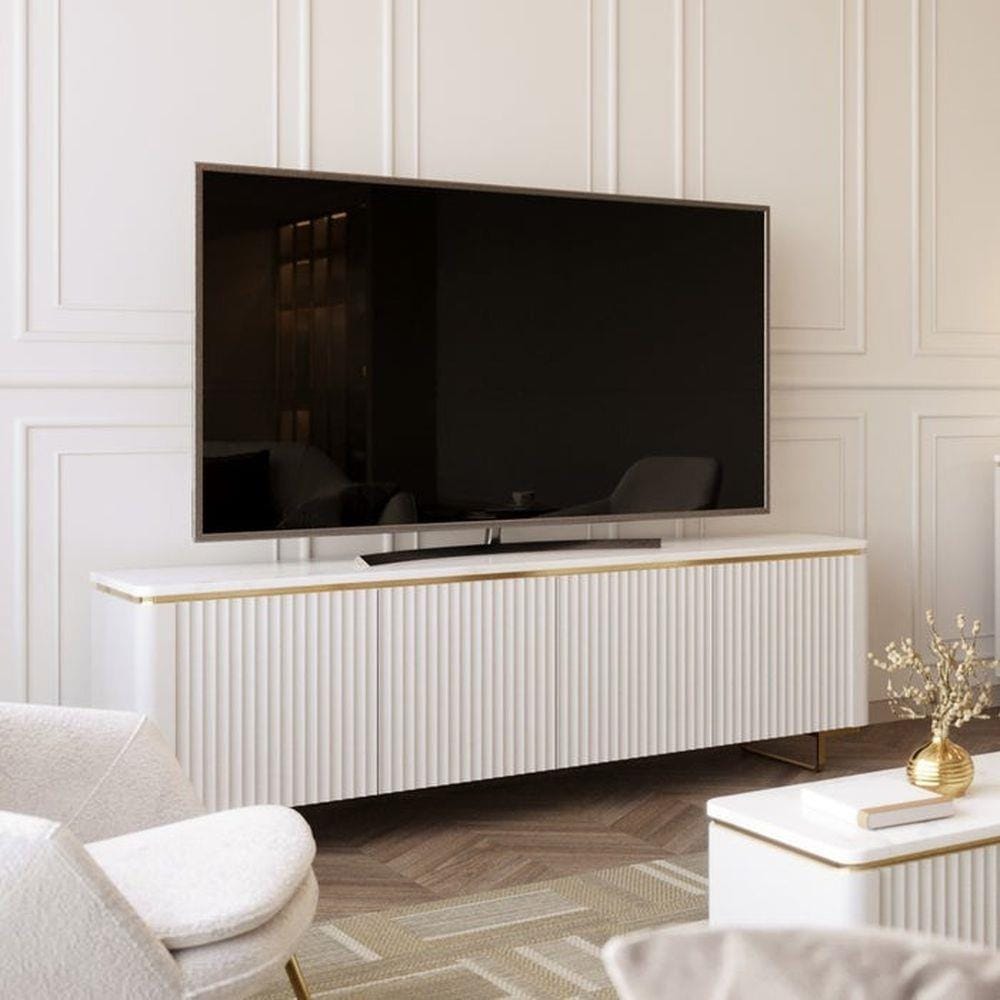 ตู้วางทีวี SB FURNITURE GALAR 19214859 175 ซม. สีขาว