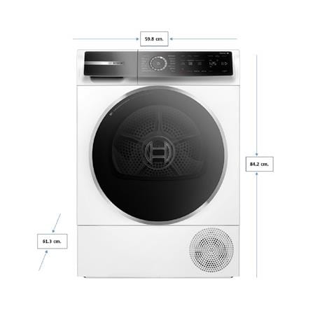 เครื่องอบผ้าฝาหน้า BOSCH WQB245B0TH 9 กก. HEAT PUMP สีขาว_4