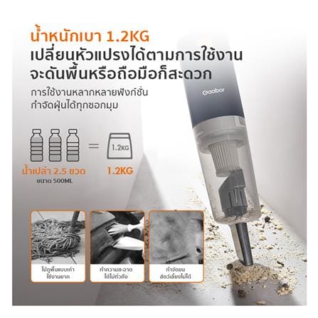 เครื่องดูดฝุ่นแบบด้าม GAABOR VCW14M-BE01A สีดำ_3