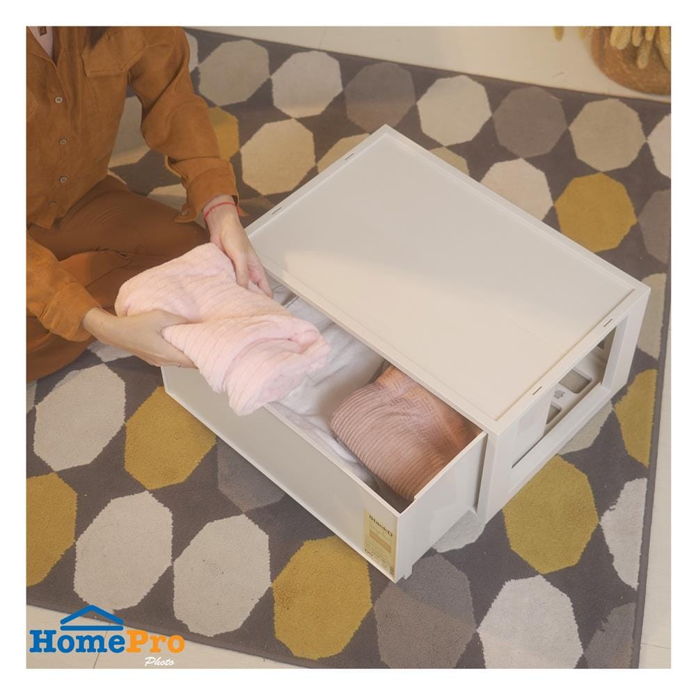 กล่องลิ้นชัก STACKO CIRCULAR SIZE XL 53.5x36.5x23.5 ซม. สีเทา