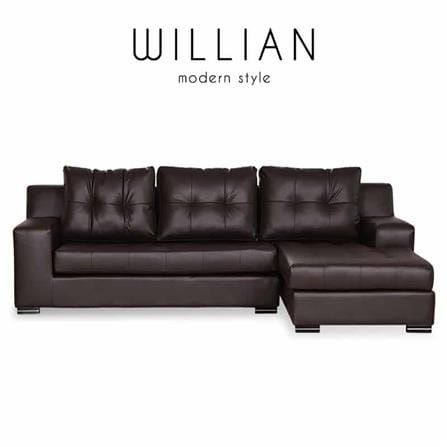 โซฟาเข้ามุมขวา AS FURNITURE WILLIAN LBWD40 สีน้ำตาลเข้ม_5