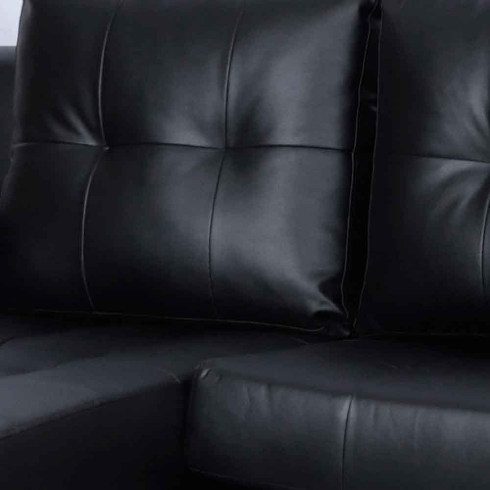 โซฟาเข้ามุมซ้าย AS FURNITURE WILLIAN RBKD36 สีดำ