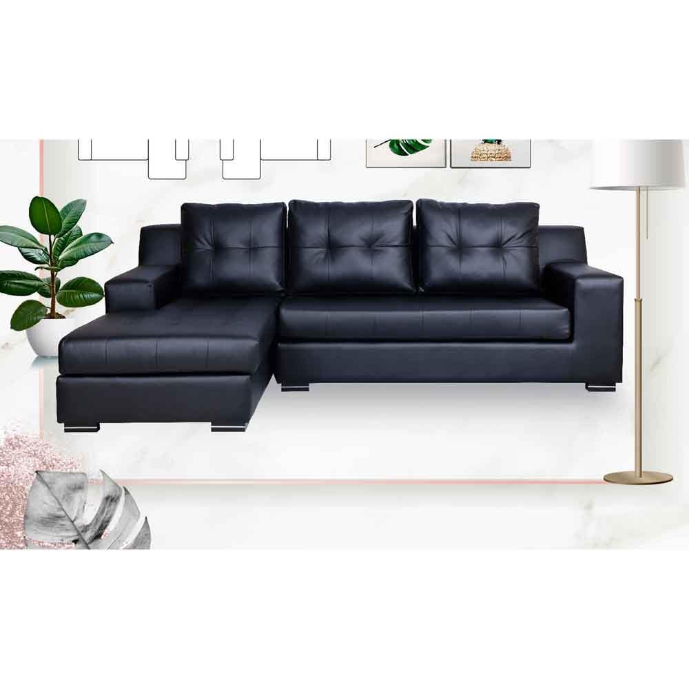 โซฟาเข้ามุมซ้าย AS FURNITURE WILLIAN RBKD36 สีดำ