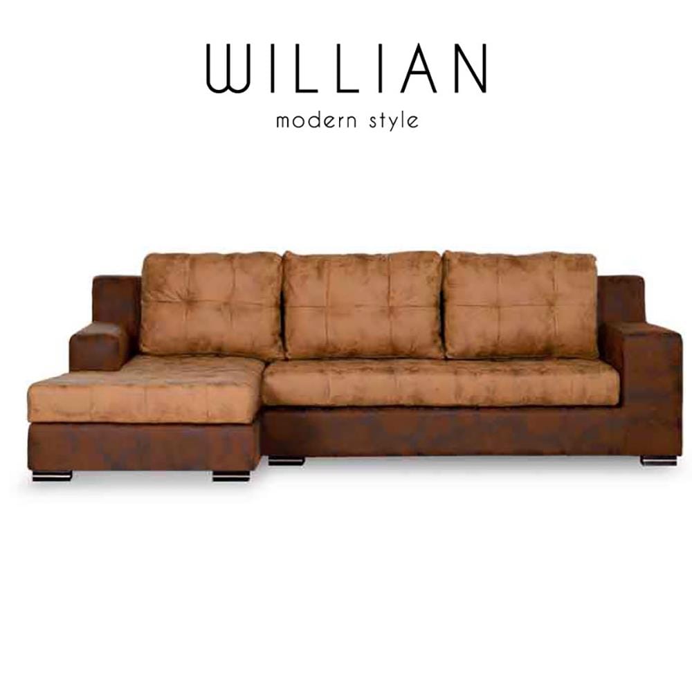 โซฟาเข้ามุมซ้าย AS FURNITURE WILLIAN RBWU12 สีน้ำตาล