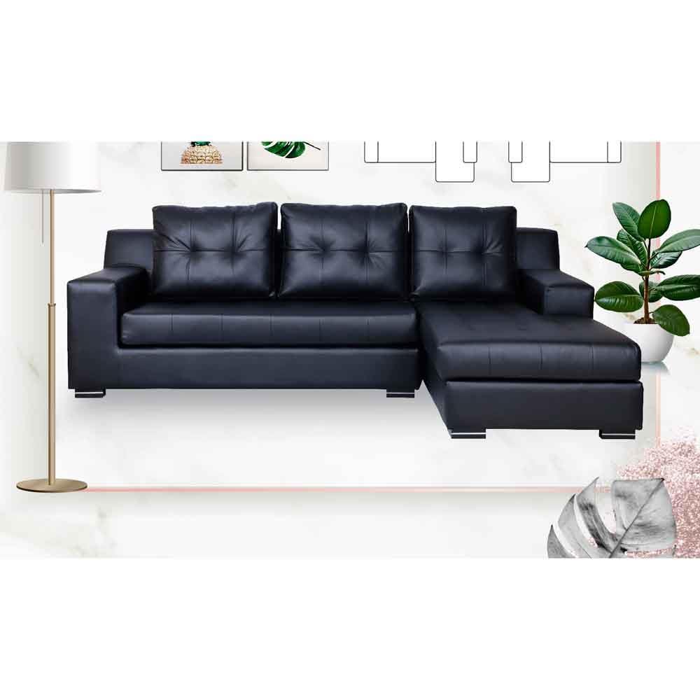 โซฟาเข้ามุมขวา AS FURNITURE WILLIAN LBKD36 สีดำ