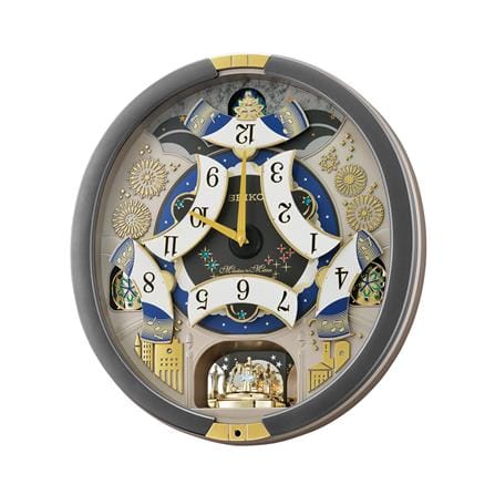 นาฬิกาแขวน SEIKO CLOCKS MELODY QXM385N 17.5X16 นิ้ว สีเทา_1
