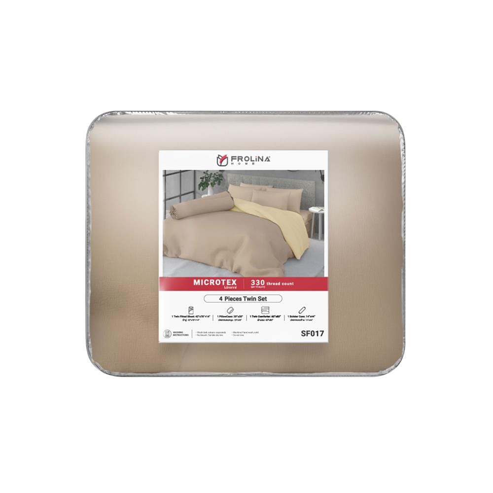 ชุดผ้าปูที่นอน 3.5 ฟุต 4 ชิ้น FROLINA MICROTEX SF017