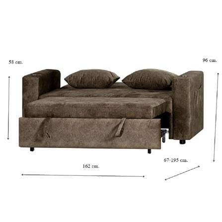 โซฟาเบด AS FURNITURE CHARLOTTE CBWU37 สีน้ำตาล/เหลือง_7