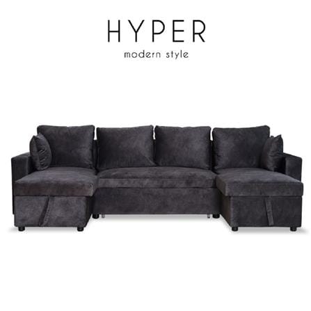 โซฟาเบด AS FURNITURE HYPER CGYU40 สีเทาเข้ม_6