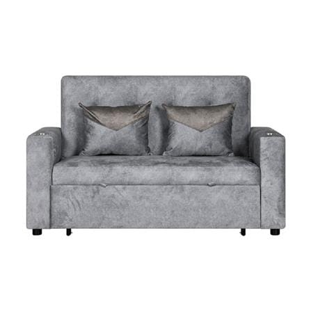 โซฟาเบด AS FURNITURE CHARLOTTE CGYU58 สีเทาอ่อน_1