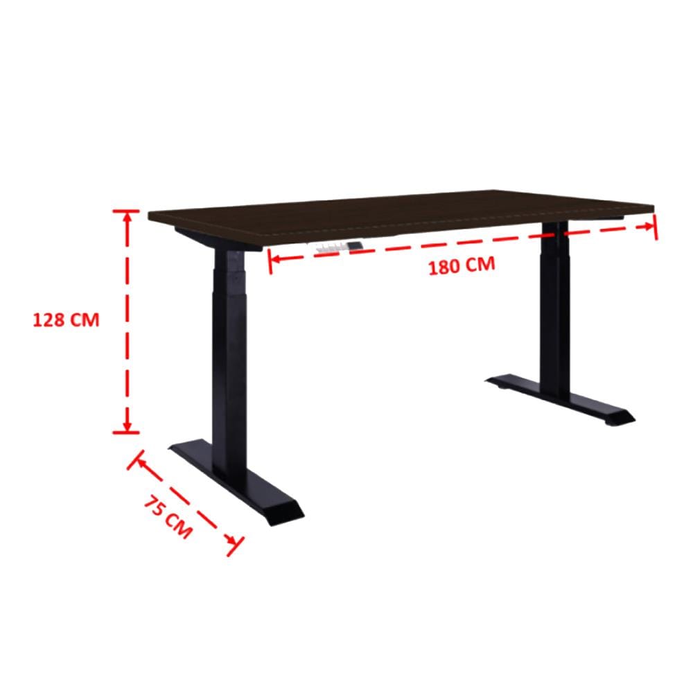 โต๊ะปรับระดับไฟฟ้า ERGOTREND SIT 2 STAND GEN4 180 ซม. สี TEAK/ดำ