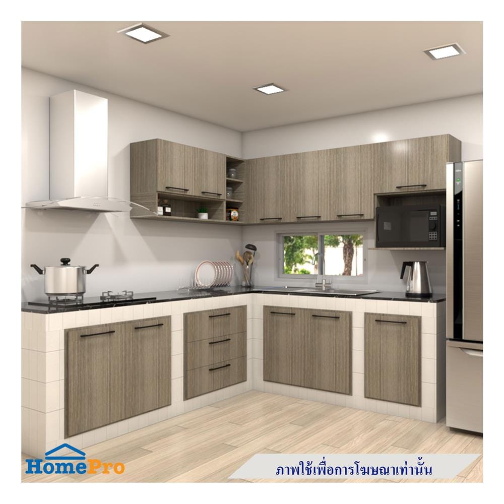 ตู้แขวนคู่ WPC PARAZZO ENZO 80x60 ซม. สีเอ็มไพร์โอ๊ก