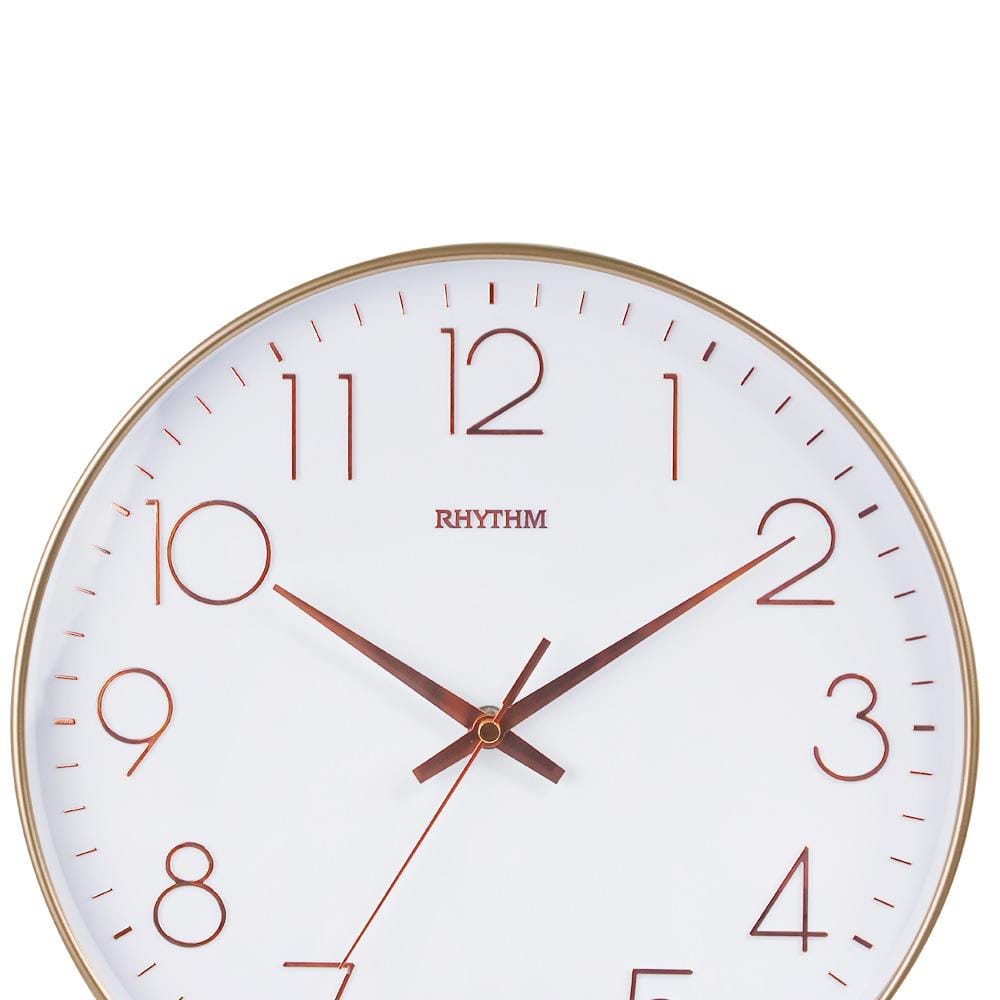 นาฬิกาแขวน RHYTHM CMG601NR13 12 นิ้ว สีโรสโกลด์