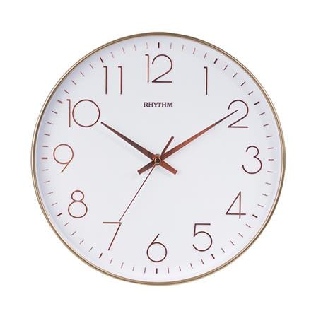 นาฬิกาแขวน RHYTHM CMG601NR13 12 นิ้ว สีโรสโกลด์_0