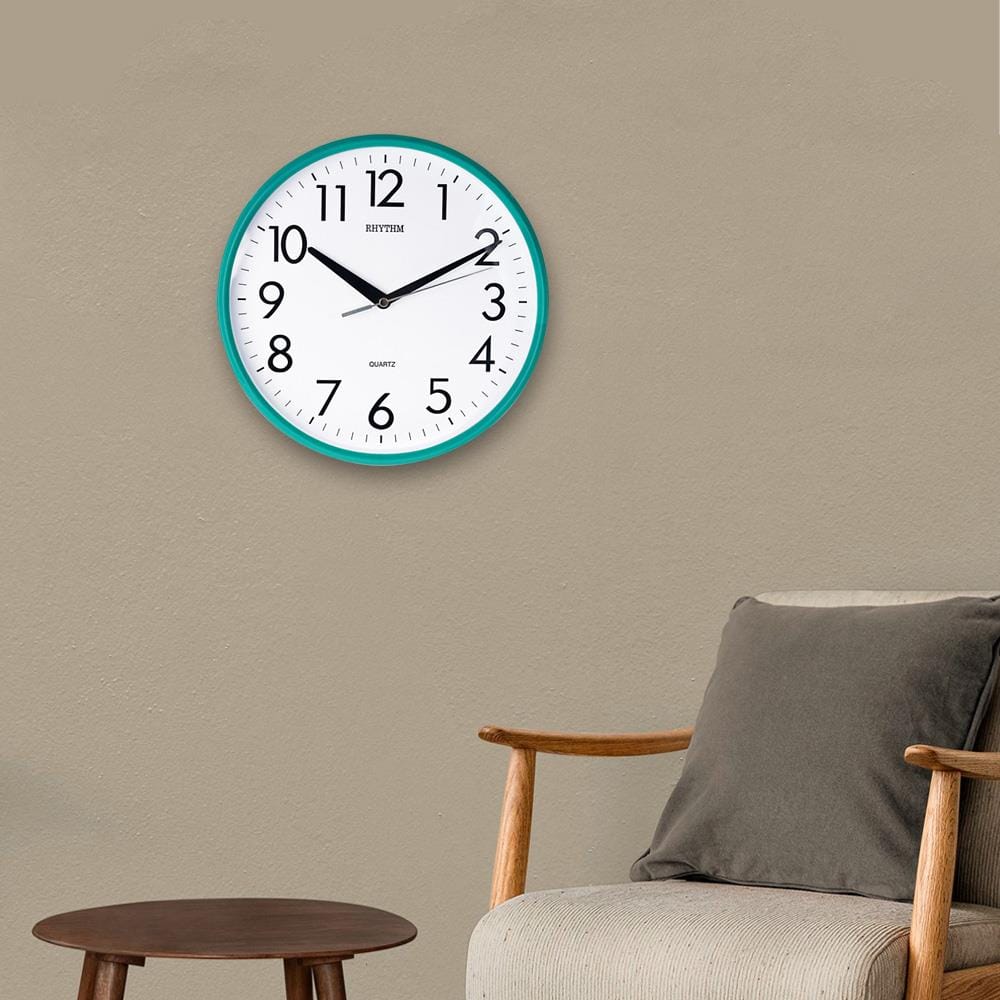 นาฬิกาแขวน RHYTHM CMG716NR05 10 นิ้ว สีเขียว