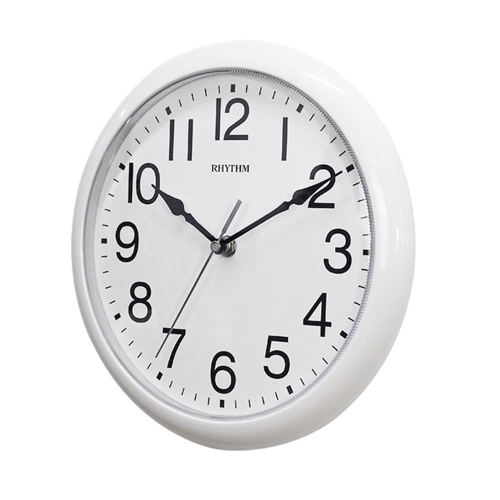 นาฬิกาแขวน RHYTHM CMG621NR03 10.5 นิ้ว สีขาว