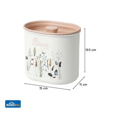 ขวดโหลเหลี่ยมฝาดึง KECH LIRIS 1.1 ลิตร สีชมพู_4
