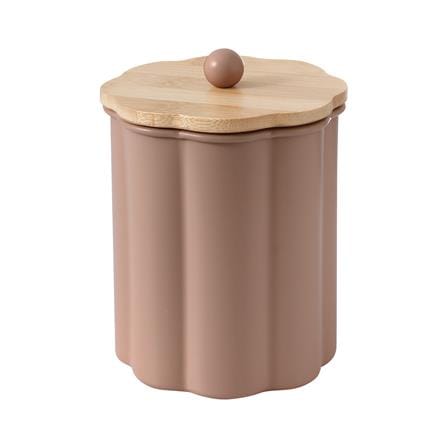 ขวดโหลกลมฝาดึง KECH PETAL 1 ลิตร สีน้ำตาล_2