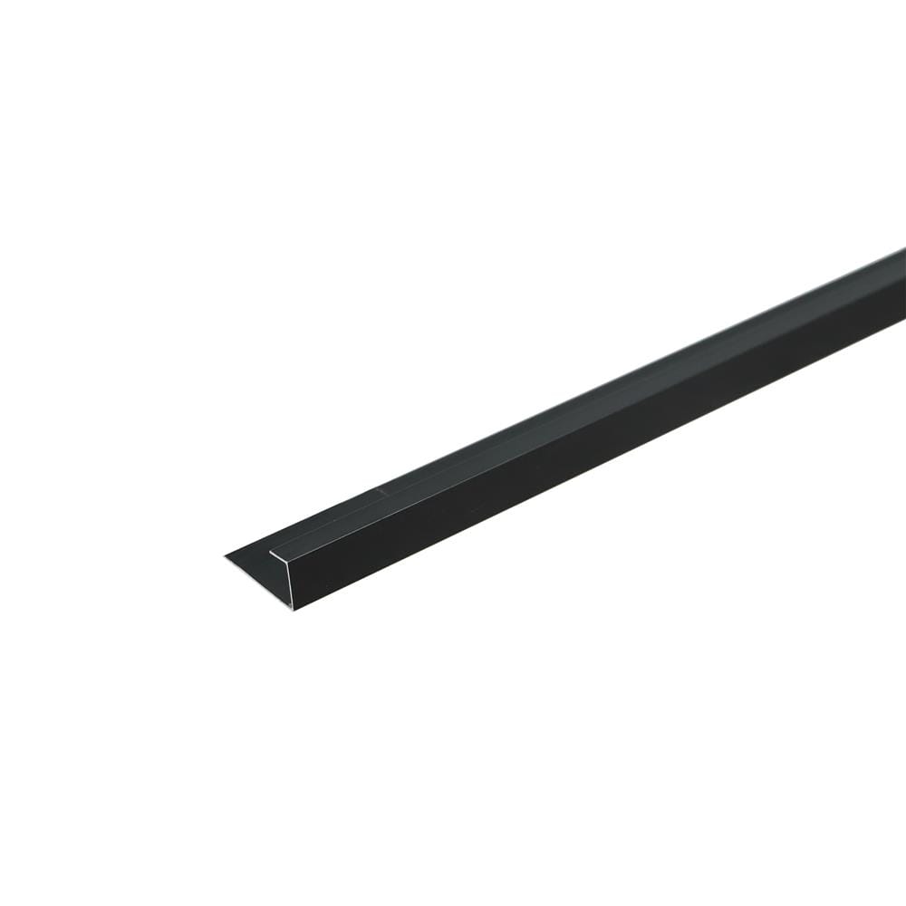 ตัวต่อผนัง อะลูมิเนียม CROBERN JA260 2X0.8X240 ซม. สีดำ