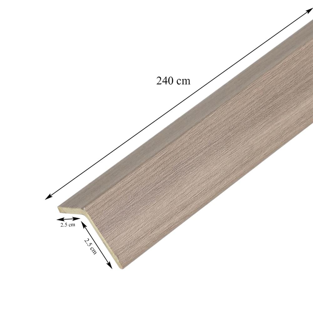 ตัวจบผนัง PVC CROBERN JF194 PVC02 2.5X2.5X240 ซม. สีขาวลายไม้
