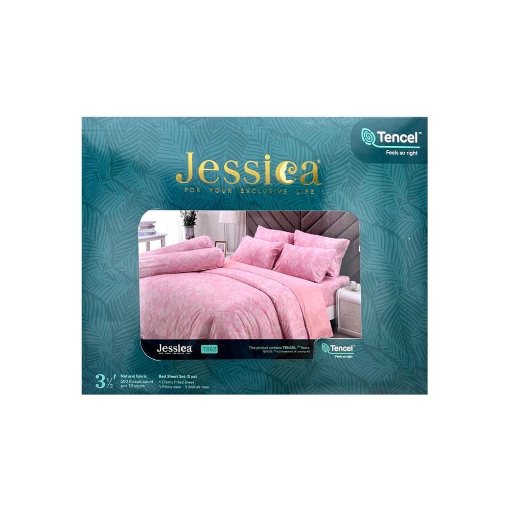 ชุดผ้าปูที่นอน 3.5 ฟุต 3 ชิ้น JESSICA TENCEL 20166-T862
