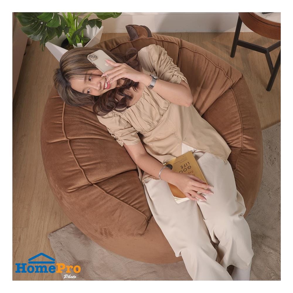 เบาะรองนั่ง HOME LIVING STYLE G-CAPYBARA 38X23 นิ้ว สีน้ำตาล