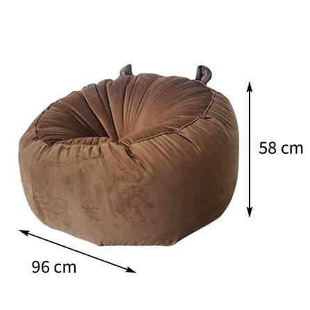 เบาะรองนั่ง HOME LIVING STYLE G-CAPYBARA 38X23 นิ้ว สีน้ำตาล_7