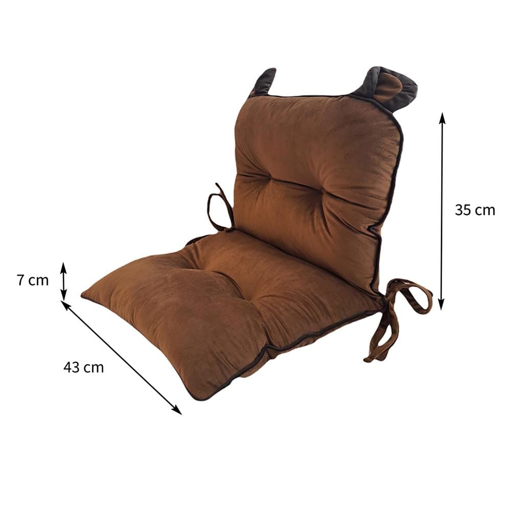 เบาะรองนั่ง HOME LIVING STYLE G-CAPYBARA 17X14 นิ้ว สีน้ำตาล