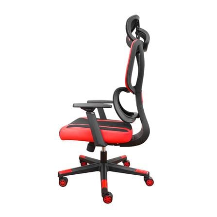 เก้าอี้สุขภาพ SURE HOKKU PL-41GM สีดำ/แดง_2