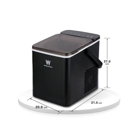 เครื่องทำน้ำแข็งอัตโนมัติ WORLDTECH WT-IM600A 1.2 ลิตร สีดำ_9